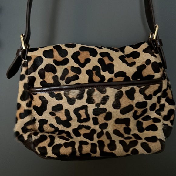 VEUC TORY BURCH VINTAGE CROSSBODY CALF HAIR PURSE - Picture 2 of 5